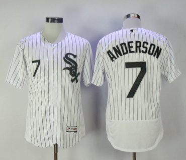 White Sox 7 Tim Anderson White Flexbase Jersey