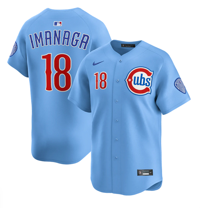 Men's Chicago Cubs #18 Shōta Imanaga Blue 2024 25 2nd Alternate Limited Stitched Baseball Jersey