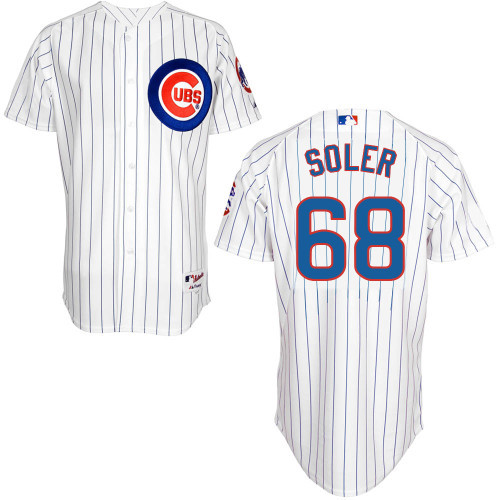 2015 New Chicago Cubs #68 Jorge Soler MLB Stitched White Jersey