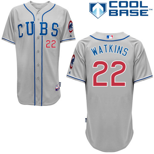 Chicago Cubs #22 Authentic Addison Russell Cool base Stitched grey Jersey