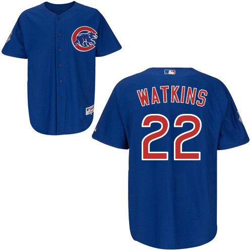 Chicago Cubs #22 Authentic Addison Russell Cool base Stitched blue Jersey
