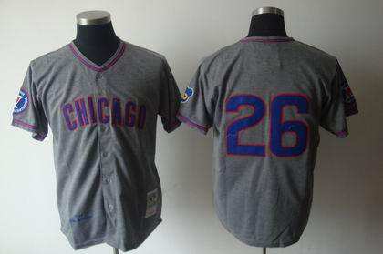 Chicago Cubs #26 Billy williams grey 1968 mitchellandness Jersey