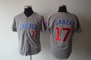 Chicago Cubs 17 Matt Garza grey Baseball Jersey