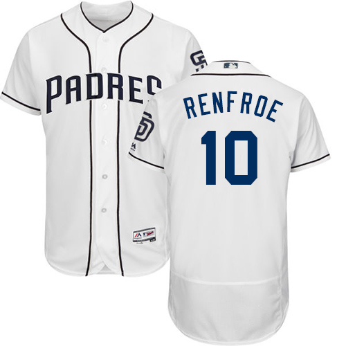 Padres #10 Hunter Renfroe White Flexbase Authentic Collection Stitched Baseball Jersey