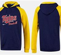 Minnesota Twins Pullover Hoodie Dark Blue & Yellow