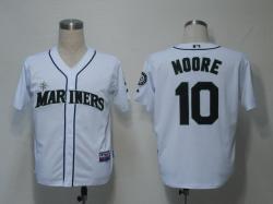 MLB Jerseys Seattle Mariners White Moore Blue Jerseys