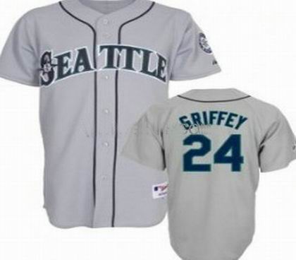 Seattle Mariners 24 Ken Griffey Jr jerseys gray