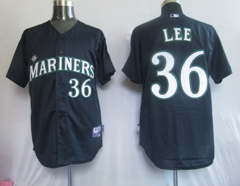 MLB Jerseys Seattle Mariners 36# Lee Blue