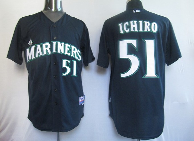 MLB Jerseys Seattle Mariners 51# Ichiro Blue