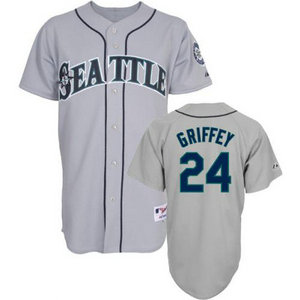 Seattle Mariners #24 Griffey Gray Jersey