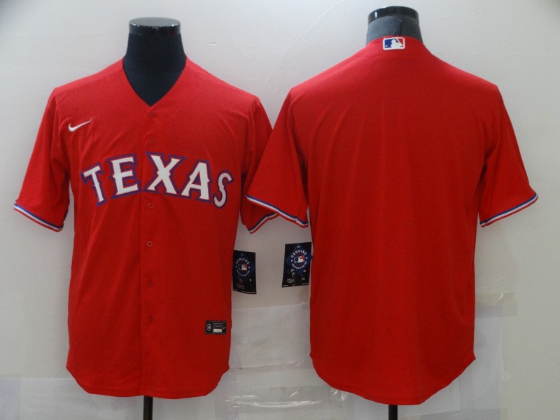 Nike Men's Texas Rangers Red Blank Coolbase Jersey
