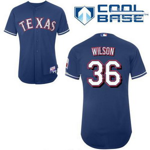 Texas Rangers 36 C J Red Cool Base 2011 Baseball Jersey Blue