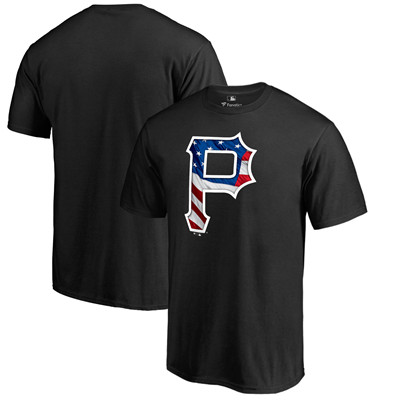 Men's Pittsburgh Pirates Fanatics Branded Black Banner Wave T-Shirt