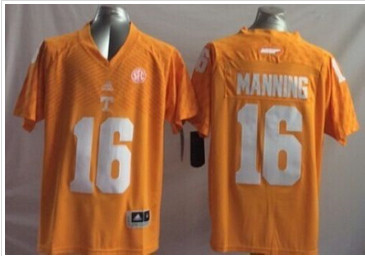 Youth Tennessee Vols #16 Peyton Manning Orange Stitched NCAA Jersey