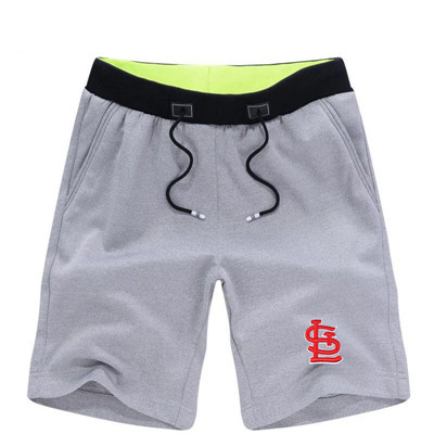 Men's St. Louis Cardinals Team Logo Grey Baseball Shorts