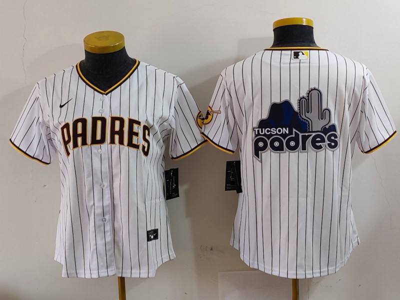 Women's San Diego Padres Big Logo Cool Base Stitched Baseball Jersey 9