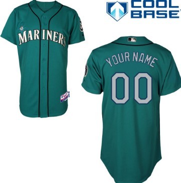 Women's Seattle Mariners Customized Green Jersey