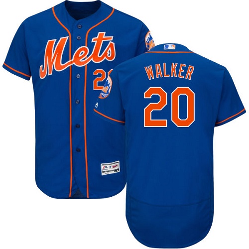 Mets #20 Neil Walker Blue Flexbase Authentic Collection Stitched MLB Jersey