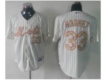 new york mets #33 harvey white(number camo) mlb jerseys