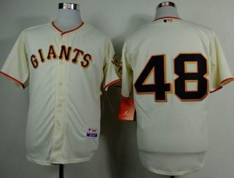 San Francisco Giants #48 Pablo Sandoval Cream Stitched Baseball Jersey
