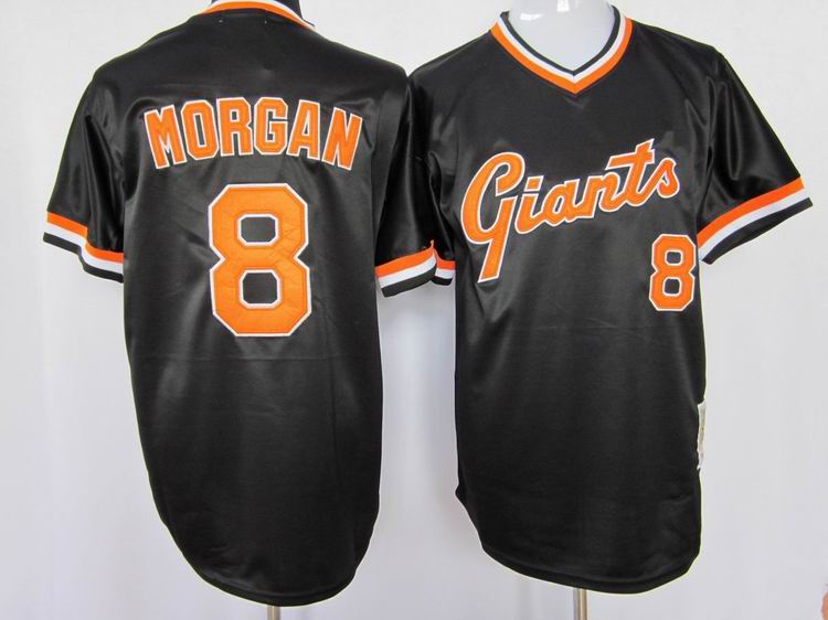 San Francisco Giants #8 Morgan black