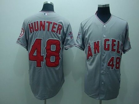 mlb los angeles angels #48 hunter grey(cool base)