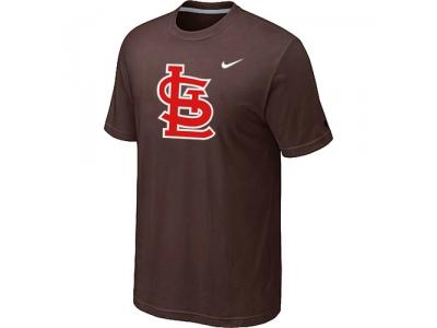 MLB St.Louis Cardinals Heathered Brown NEW Blended T-Shirt