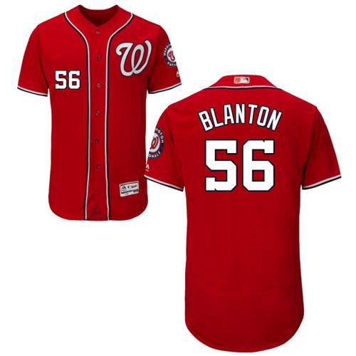 Nationals #56 Joe Blanton Red Flexbase Authentic Collection Stitched MLB Jersey