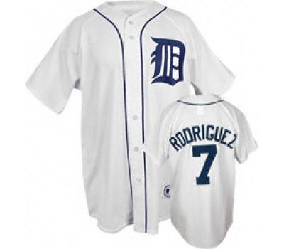 Detroit Tigers 7 Ivan Rodriguez White