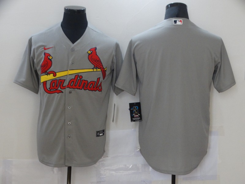 Nike Men's St. Louis Cardinals grey Blank Coolbase Jersey