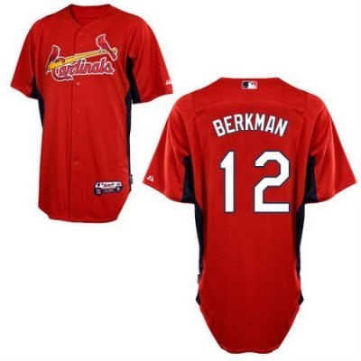 st. louis cardinals 12# lance berkman red cool base jerseys