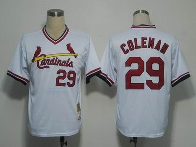 st louis cardinals 29 coleman white mn 1985