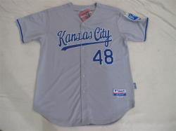 MLB Kansas City Royals 48# Soria grey jerseys
