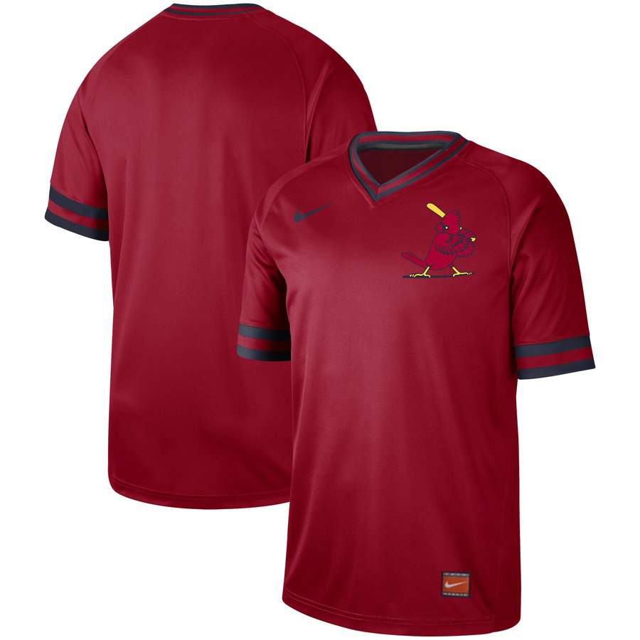Customized St. Louis Cardinals Red Throwback Jersey