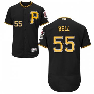 Pirates 55 Josh Bell Black Flexbase Jersey