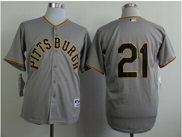 Pittsburgh Pirates #21 Roberto Clemente Grey 1953 Turn Back The Clock Stitched Baseball Jersey