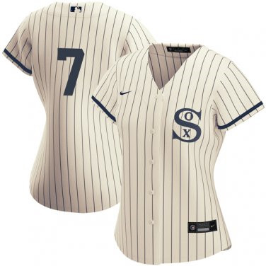 Women's Chicago White Sox Field of Dreams #7 Tim Anderson Cream Jersey