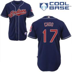 MLB Cleveland Indians 17# Choo Blue cool base