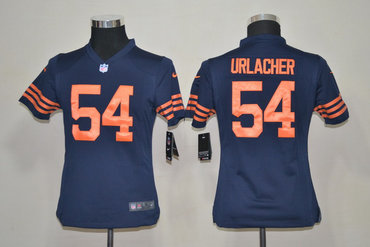 Youth NEW NFL Chicago Bears 54 Brian Urlacher Blue Throwback Jerseys