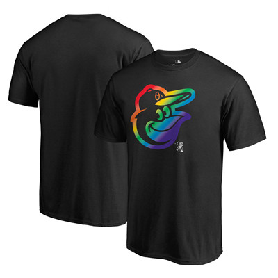 Men's Baltimore Orioles Fanatics Branded Pride Black T-Shirt