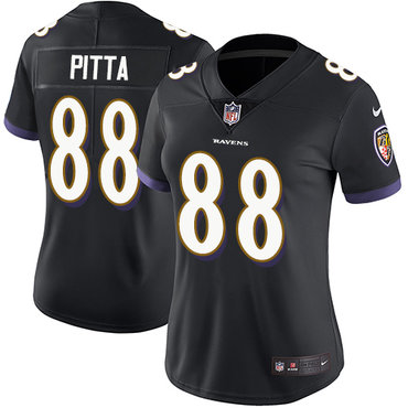 Nike Ravens #88 Dennis Pitta Black Alternate Women's Stitched NFL Vapor Untouchable Limited Jersey