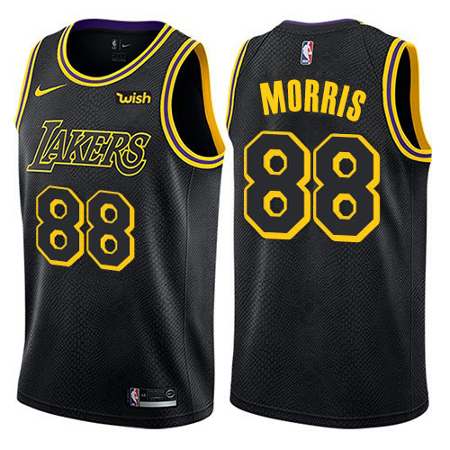 Nike Lakers #88 Markieff Morris Black NBA Swingman City Edition Jersey