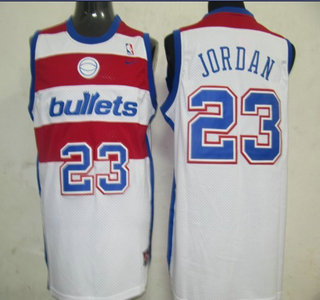 Chicago Bulls 23 Jordan white SWINGMAN