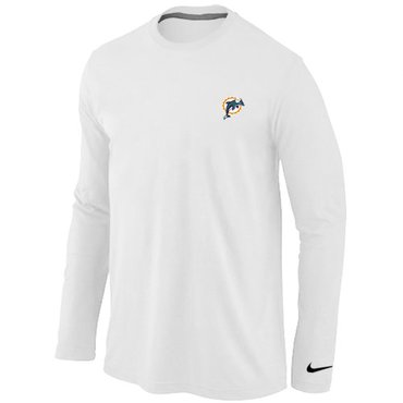 Miami Dolphins Sideline Legend Authentic Long Sleeve T-Shirt White