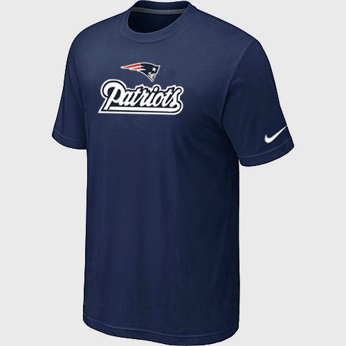 NEW NFL New England Patriots Authentic Logo T-Shirt D.blue