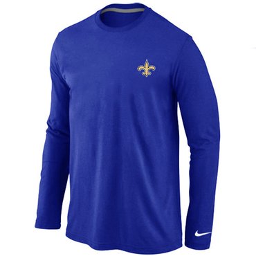 New Orleans Sains Sideline Legend Authentic Long Sleeve T-Shirt Blue