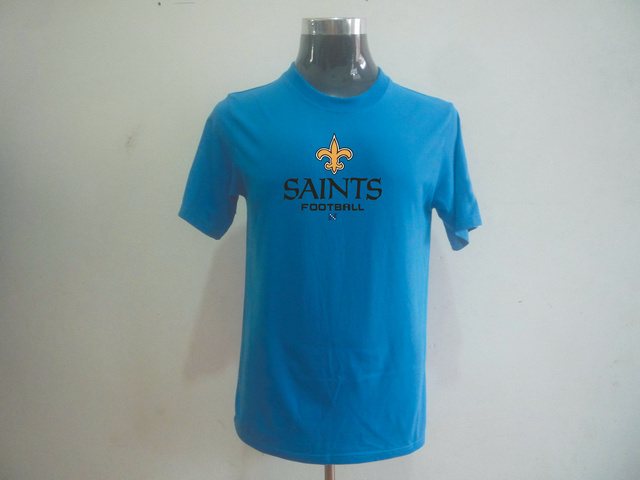 NEW NFL New Orleans Sains Big & Tall Critical Victory T-Shirt Light Blue
