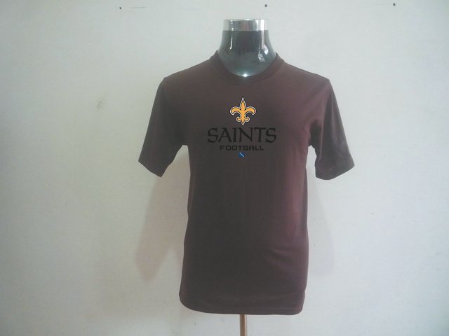 NEW NFL New Orleans Sains Big & Tall Critical Victory T-Shirt Brown