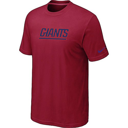 NEW NFL New York Giants Authentic Logo T-Shirt - Red