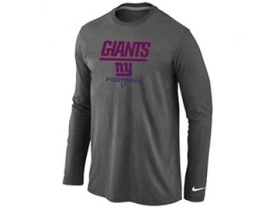NEW New York Giants Critical Victory Long Sleeve T-Shirt D.Grey